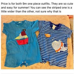 Two Le Top 9m outfits for little boy